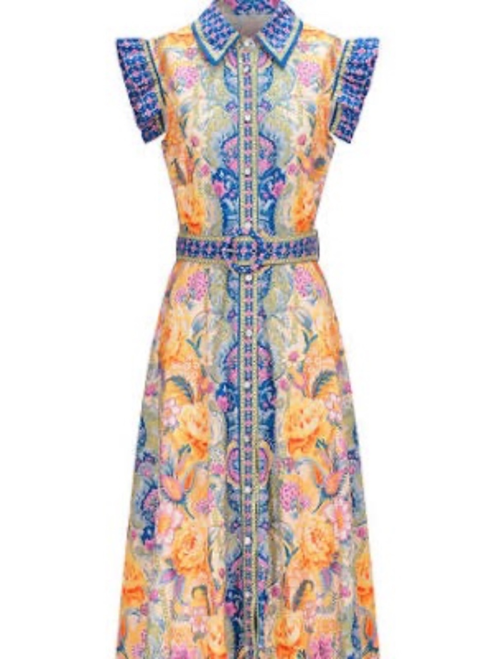 NWT - Bella Barnett Naida Floral Printed Sleeveless Maxi dress